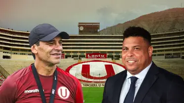 Ronaldo Nazario feliz al igual que Fabián Bustos