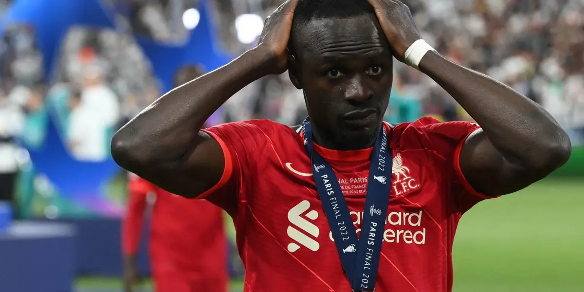 Sadio Mané no pudo levantar su segunda orejona