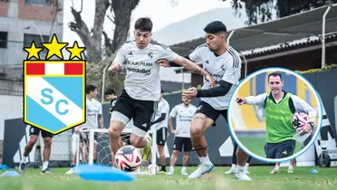 Santiago González - Luis Iberico - Guillermo Farré (Foto: Club Sporting Cristal)