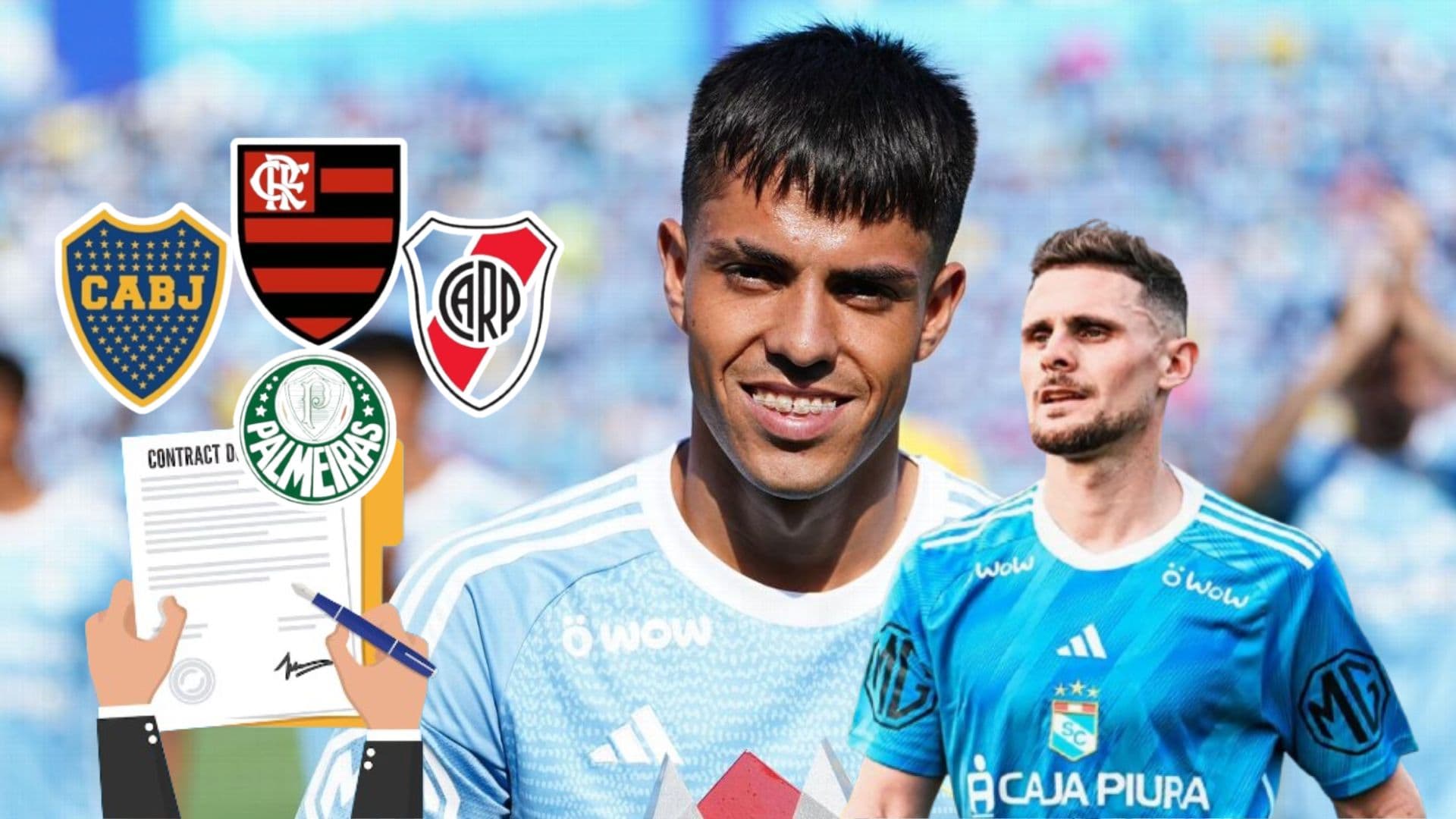 Santiago González - Nicolás Pasquini (Foto: Club Sporting Cristal)