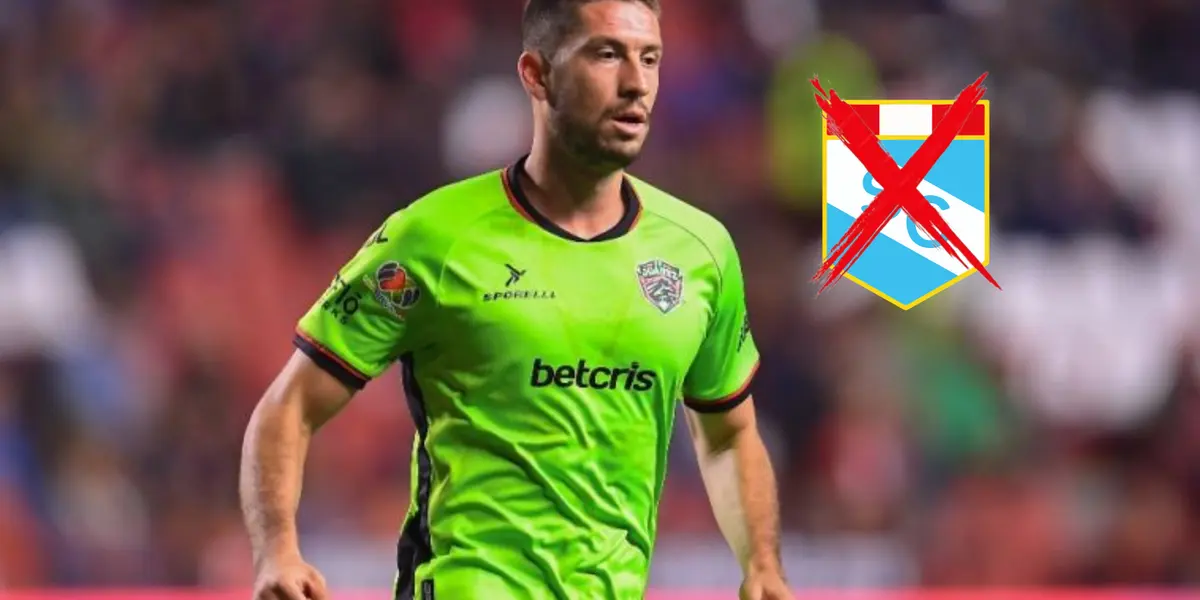 Santiago Ormeño con la camiseta de Juárez FC.