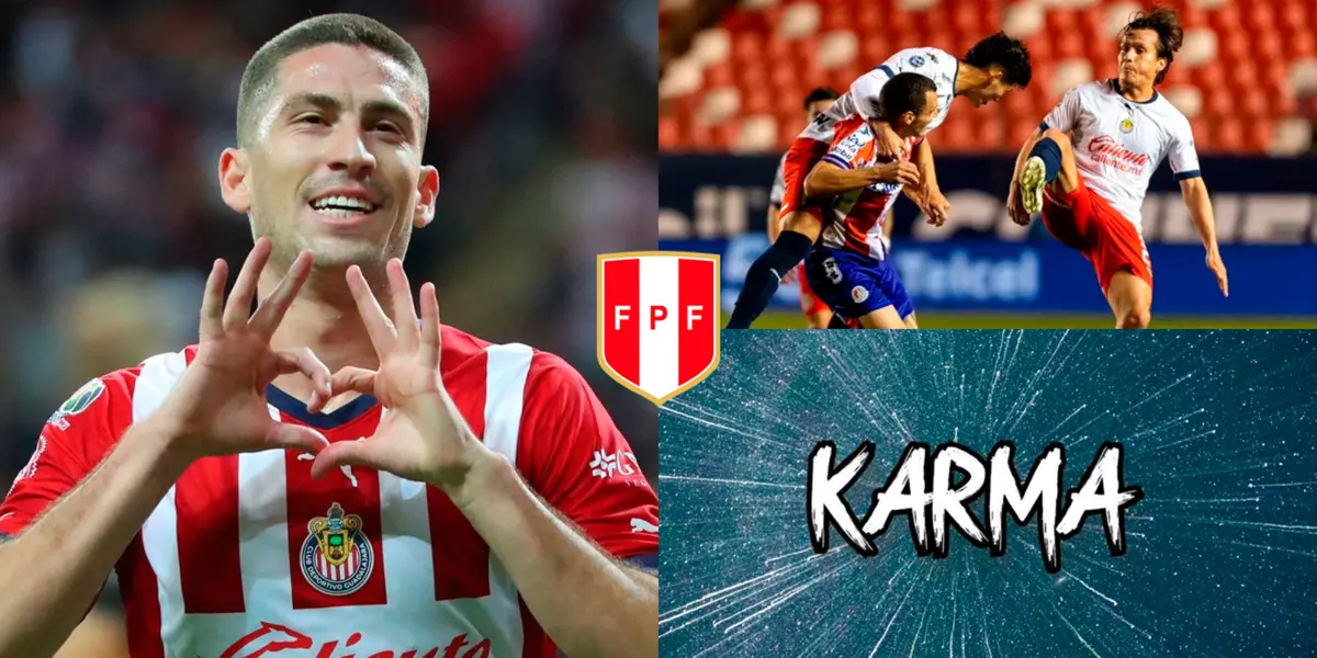 Santiago Ormeño fue rechazado del Chivas, pero el karma atacó bastante rápido