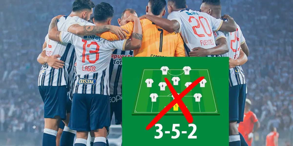 Se acabó el 3-5-2, la nueva formación de Alianza Lima para salir campeón