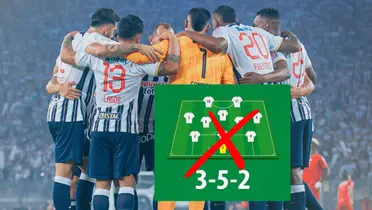 Se acabó el 3-5-2, la nueva formación de Alianza Lima para salir campeón