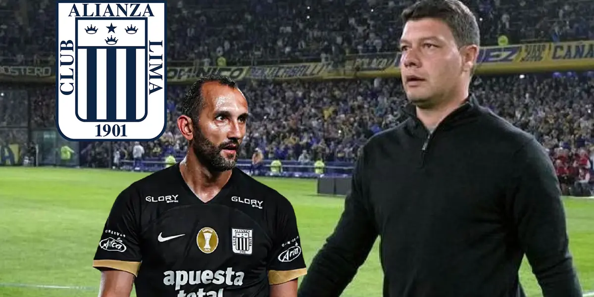 Sebastián Battaglia - Hernán Barcos (Foto: Boca Juniors)