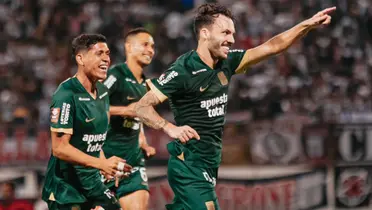 Sebastián Rodríguez celebrando su gol contra Carlos A. Mannucci