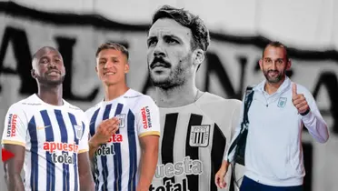 Sebastián Rodríguez en fondo blanco y negro, delante Waterman, Cabellos y Barcos