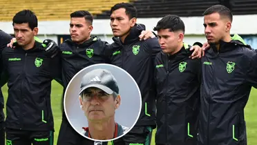 Selección de Bolivia y Óscar Ibáñez (Foto: Facebook de la Selección de Bolivia y Perú).