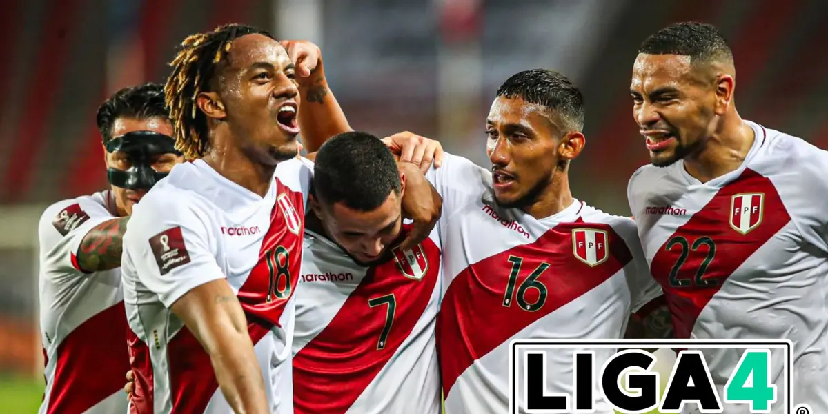 Selección Peruana celebrando gol
