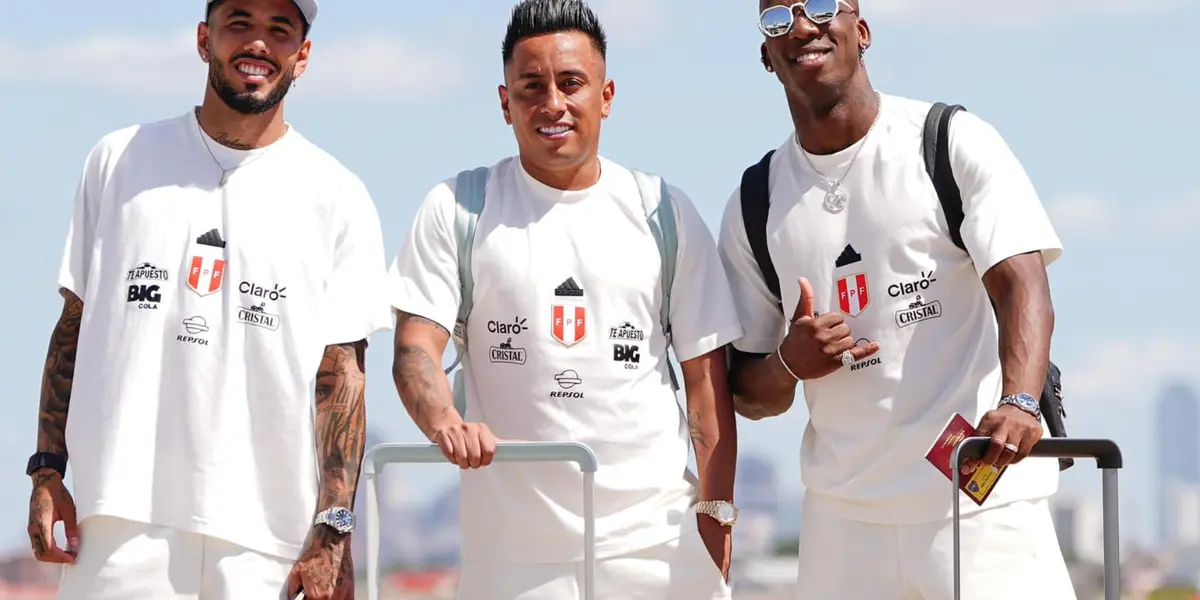 Sergio Peña - Christian Cueva - Luis Advíncula (Foto: FPF)