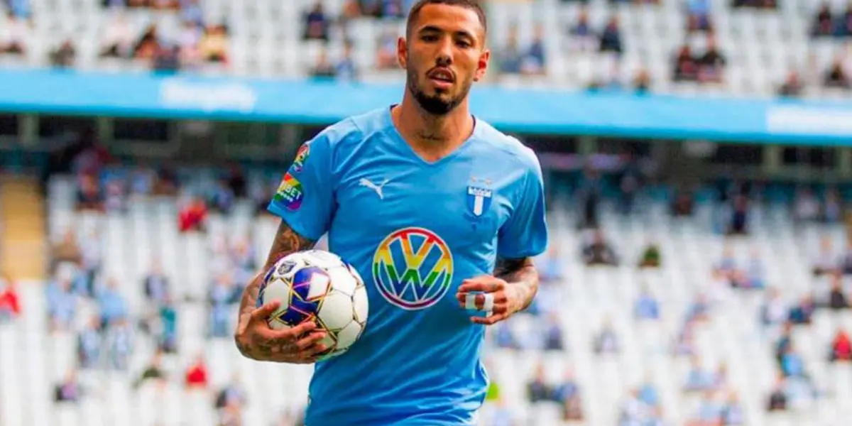 Sergio Peña logró anotar su primer gol con la camiseta del Malmo