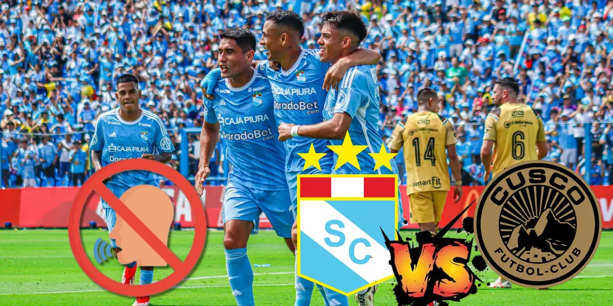 Sporting Cristal celebrando el primer gol de hoy vs Cusco FC