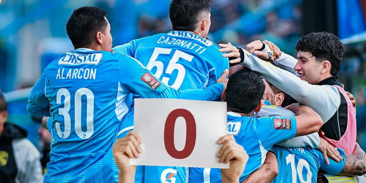 Sporting Cristal celebrando gol