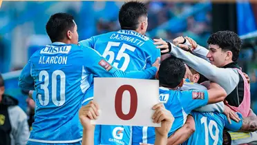 Sporting Cristal celebrando gol