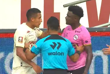 Tras convertir un hat trick, el delantero crema y la ‘Sombra’ fueron expulsados por Joel Alarcón