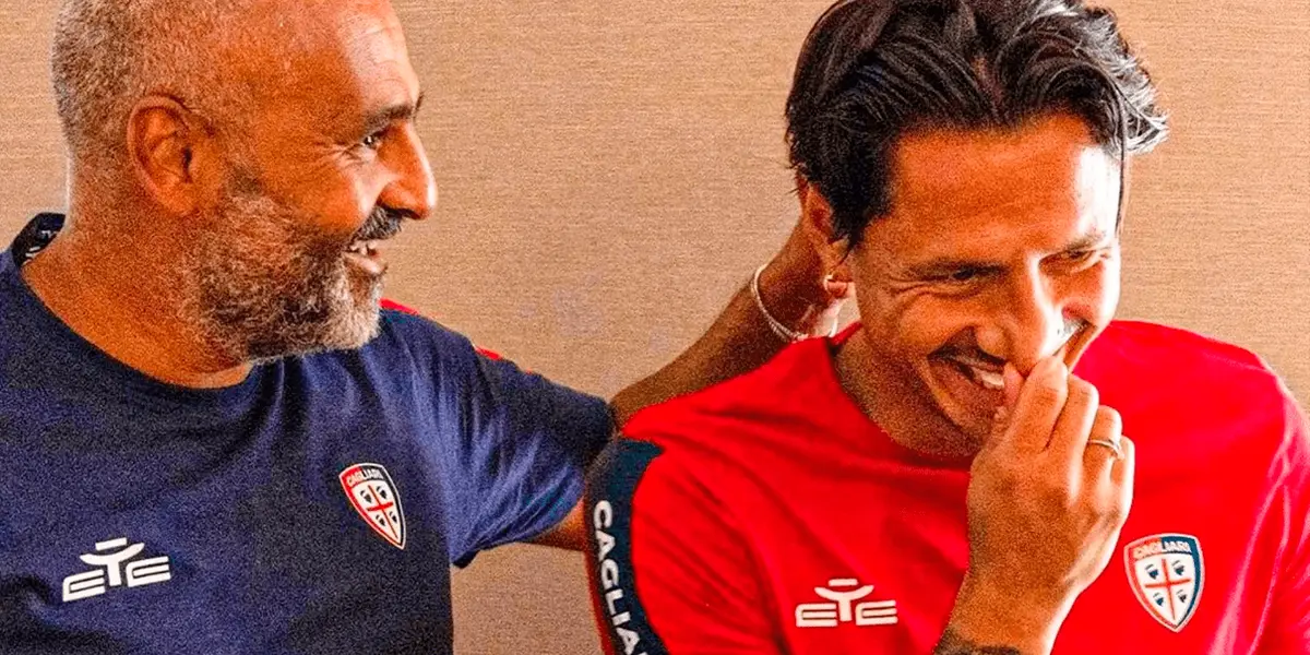 Tras llegar a Cagliari GIanluca Lapadula todo es felicidad