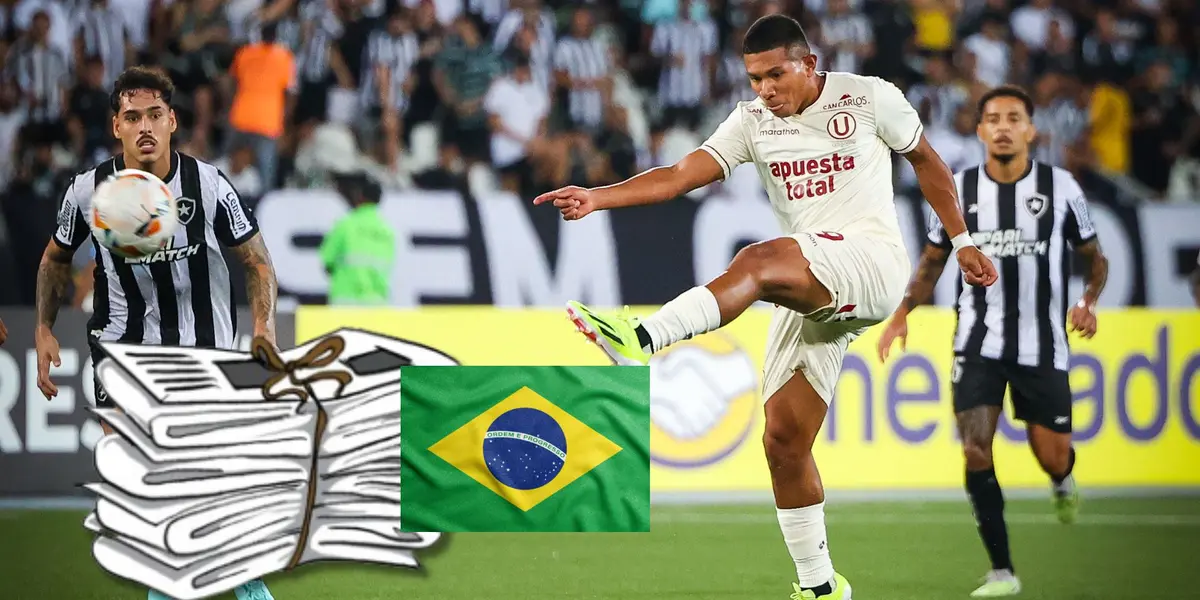 Un ataque de Universitario de Deportes en el duelo de hoy vs Botafogo en Brasil