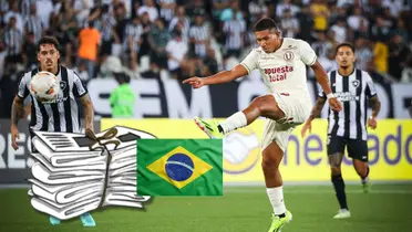 Un ataque de Universitario de Deportes en el duelo de hoy vs Botafogo en Brasil