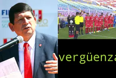 Un nuevo papelón del presidente de la Federación Peruana de Fútbol 