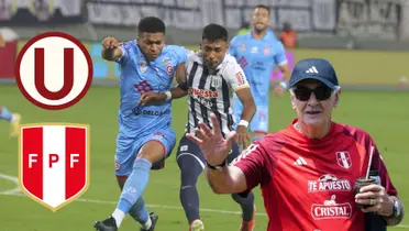 Una acción de juego del Alianza Lima vs Deportivo Garcilaso, delante Jorge Fossati saludando