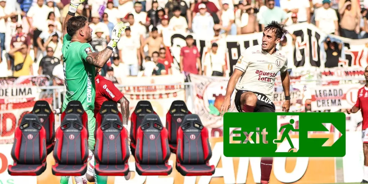 Una acción de juego dentro del partido entre Unión Comercio vs Universitario de Deportes 