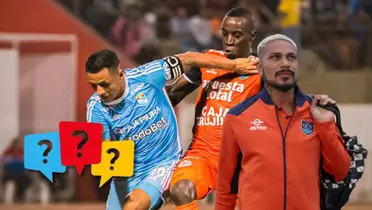 Una acción de juego en el UCV vs Sporting Cristal y delante Paolo Guerrero