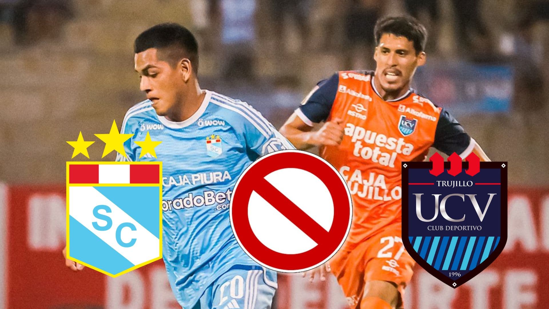 Una jugada del encuentro entre UCV vs Sporting Cristal en el Estadio Mansiche