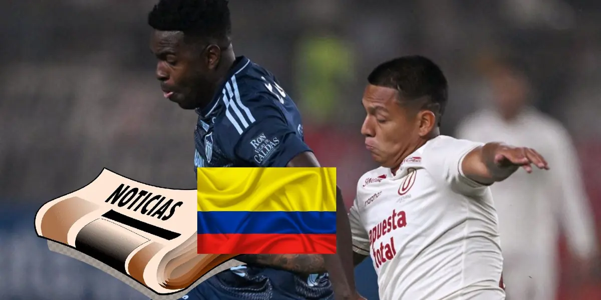 Una jugada del partido entre Universitario de Deportes vs Junior de Barranquilla