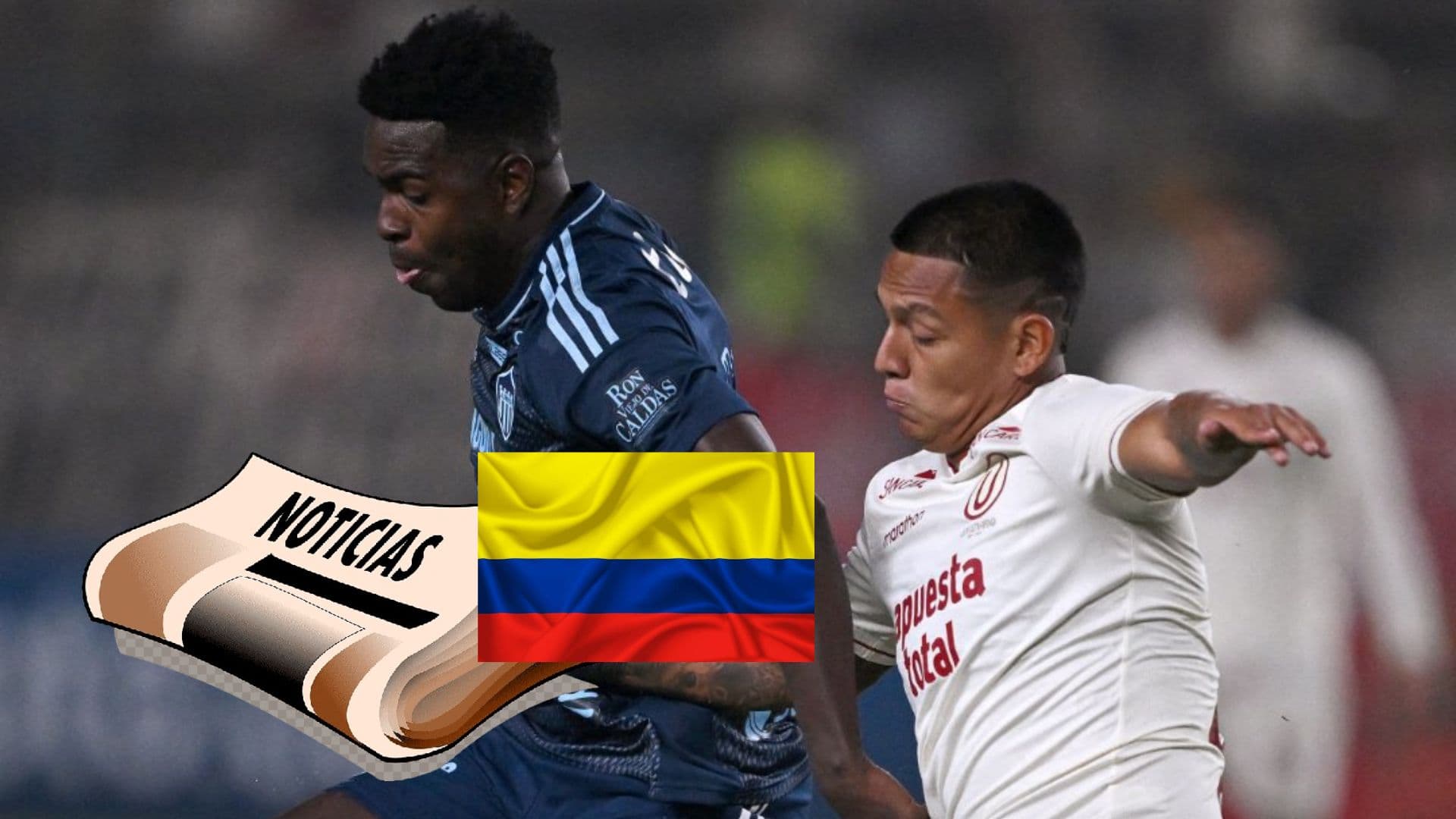 Una jugada del partido entre Universitario de Deportes vs Junior de Barranquilla