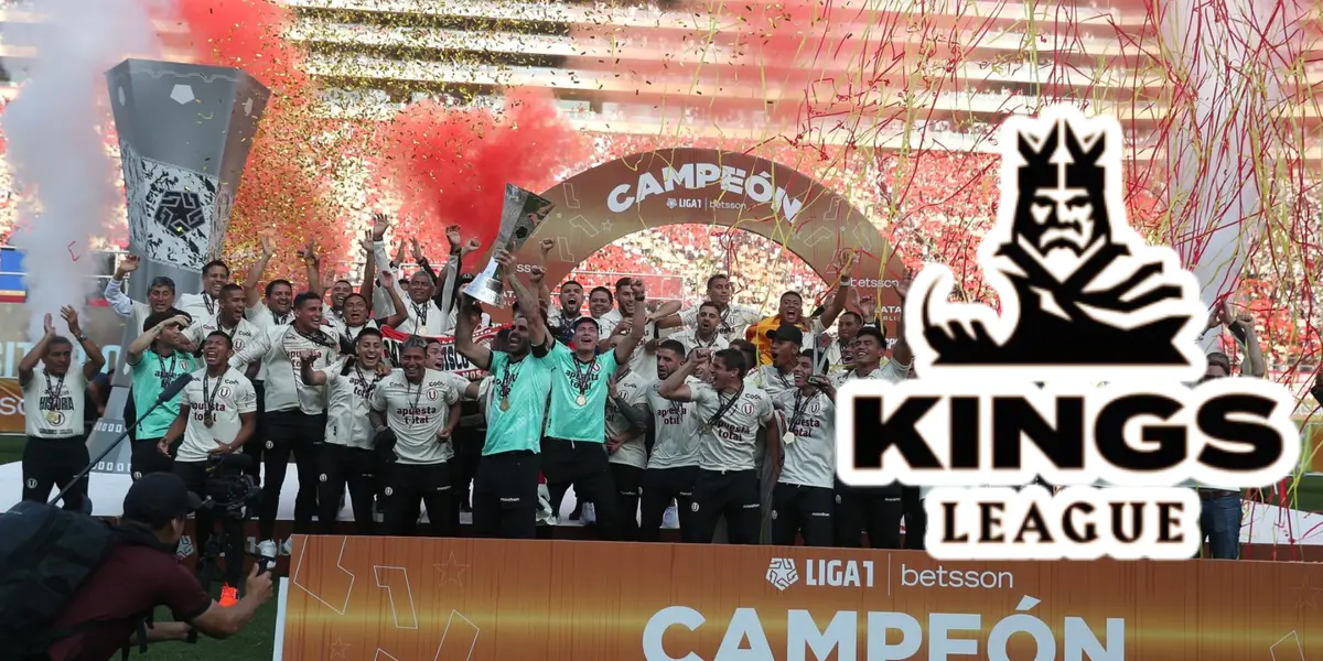 Universitario celebrando el título de campeón