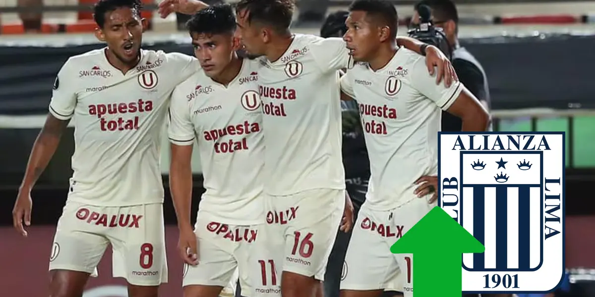 Universitario de Deportes celebrando