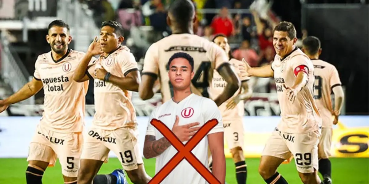 Universitario de Deportes celebrando en un partido, en la imagen aparece también Christopher Olivares. FOTO: Diario Deportivo El Diez
