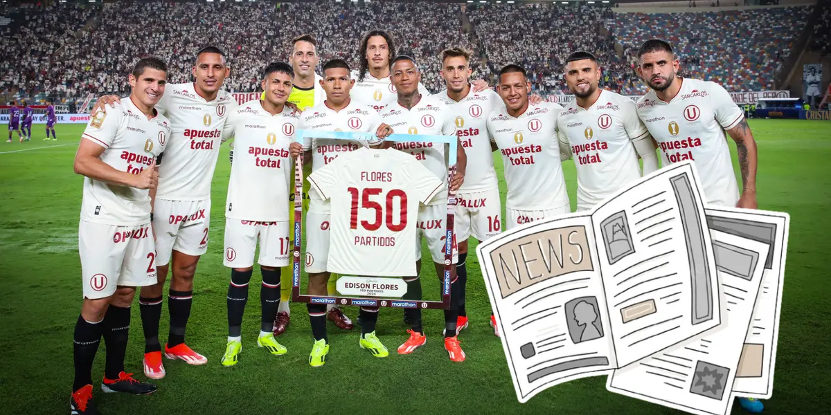 Universitario de Deportes con un homenaje a Edison Flores por sus 150 partidos