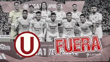 Universitario de Deportes posando para la foto