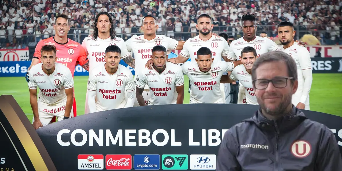 Universitario de Deportes posando para la foto y Barreto sonriendo (Foto: Universitario)