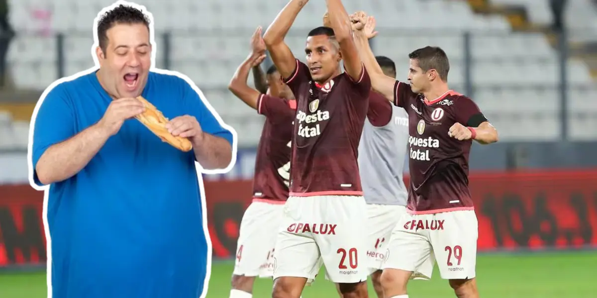 Universitario de Deportes saludando a la tribuna