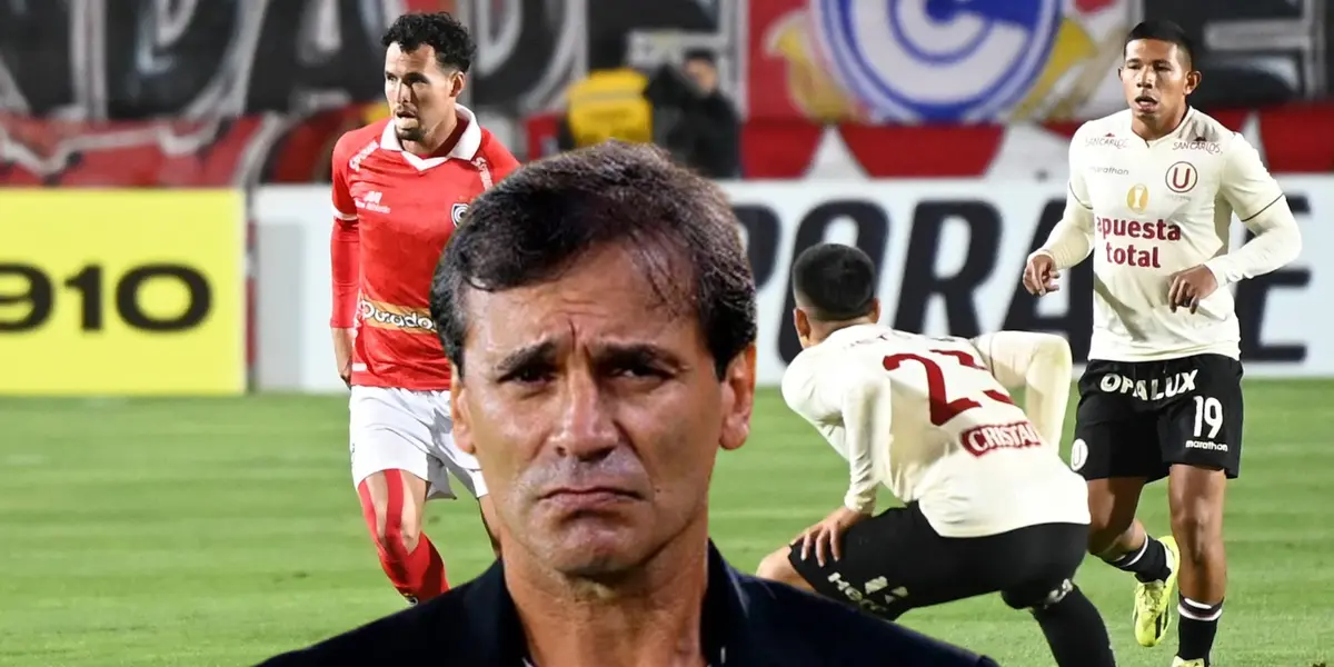 Universitario jugando contra Cienciano y Bustos molesto (Foto: Cienciano)