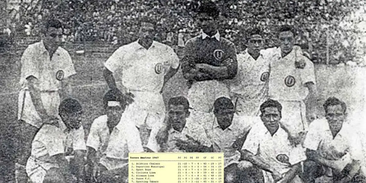 Universitario tuvo una mala campaña en 1947