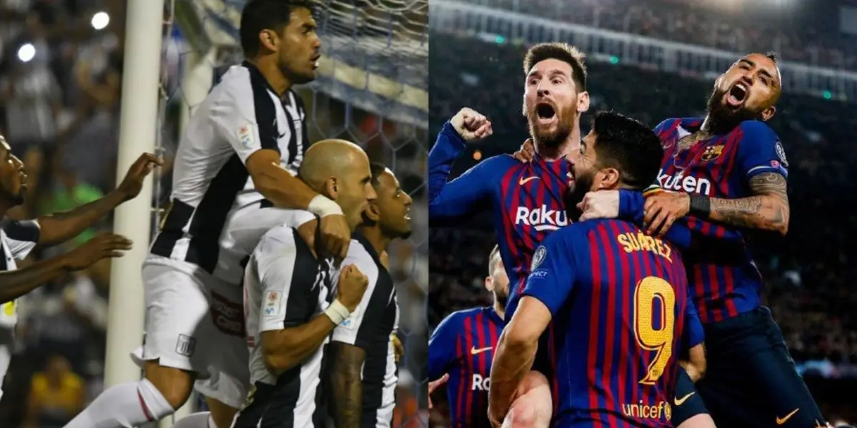 Uno de los mejores goles en la historia de Alianza Lima cuando jugó al puro estilo del Barcelona FC