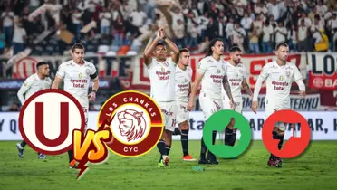 Ureña, Corzo, Flores, Pérez Guedes, Riveros, Di Benedetto y Calcaterra en la cancha del Estadio Monumental