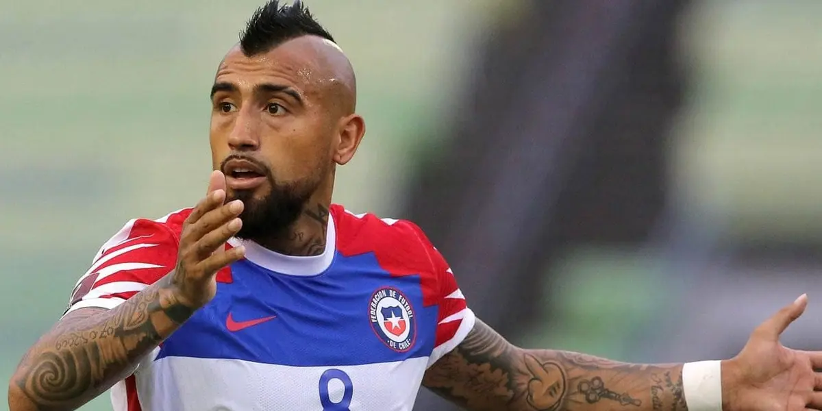 Vidal publicó una historia en Instagram donde sale entrenando. acompañada con un mensaje diciendo "Hoy siento que vuelvo a nacer".