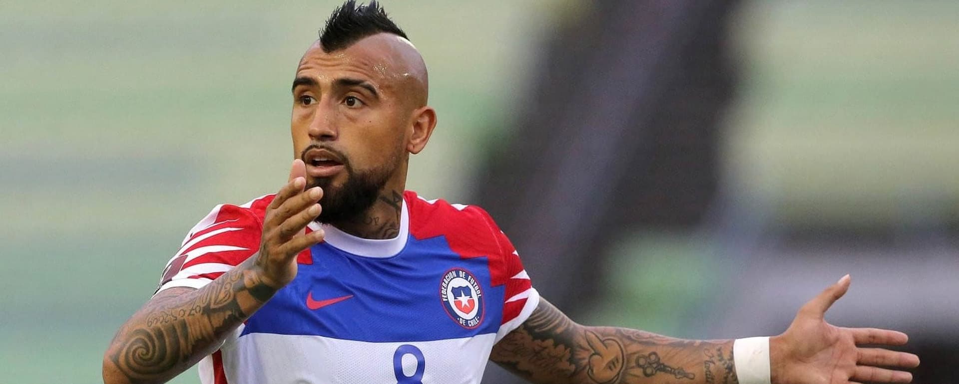 Vidal publicó una historia en Instagram donde sale entrenando. acompañada con un mensaje diciendo "Hoy siento que vuelvo a nacer".