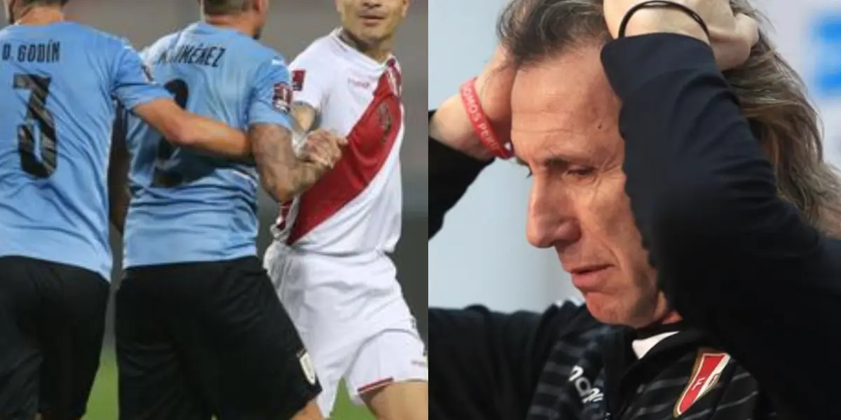 Volante uruguayo también convirtió en el Perú vs Uruguay en el partido de ida