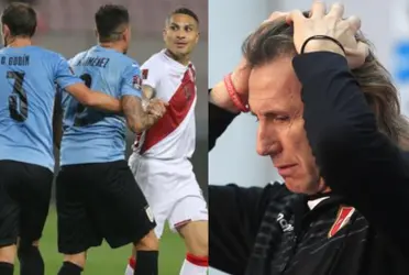 Volante uruguayo también convirtió en el Perú vs Uruguay en el partido de ida