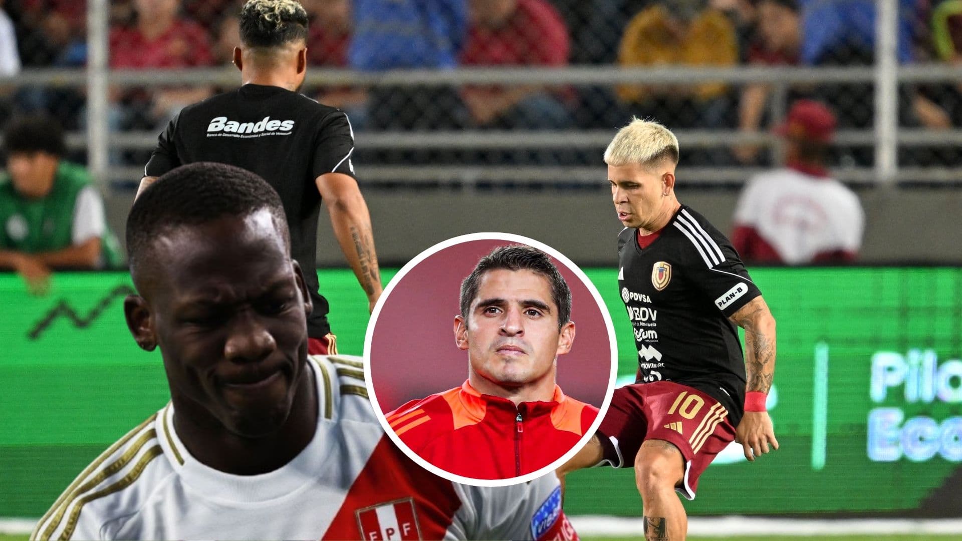 Yeferson Soteldo - Luis Advíncula - Aldo Corzo (Foto: X de la Conmebol)
