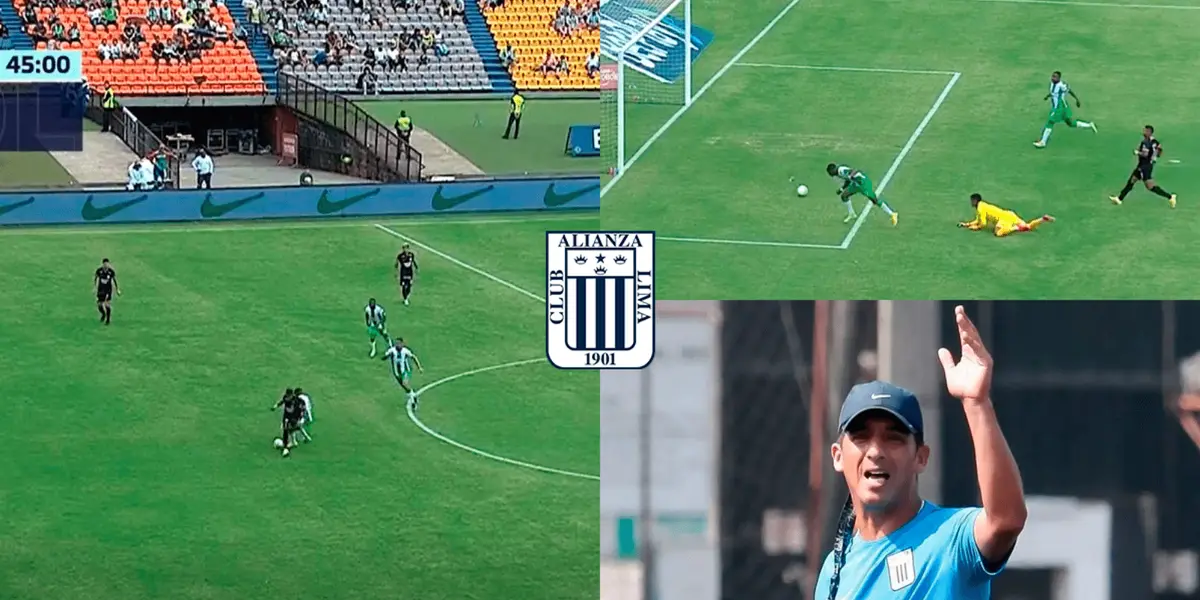 Yordi Vílchez no tuvo un buen primer tiempo ante Atlético Nacional y condicionó a Alianza Lima