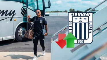 Yordy Reyna bajando del bus del Torpedo Moscú (Foto: Yordy Reyna Instagram)