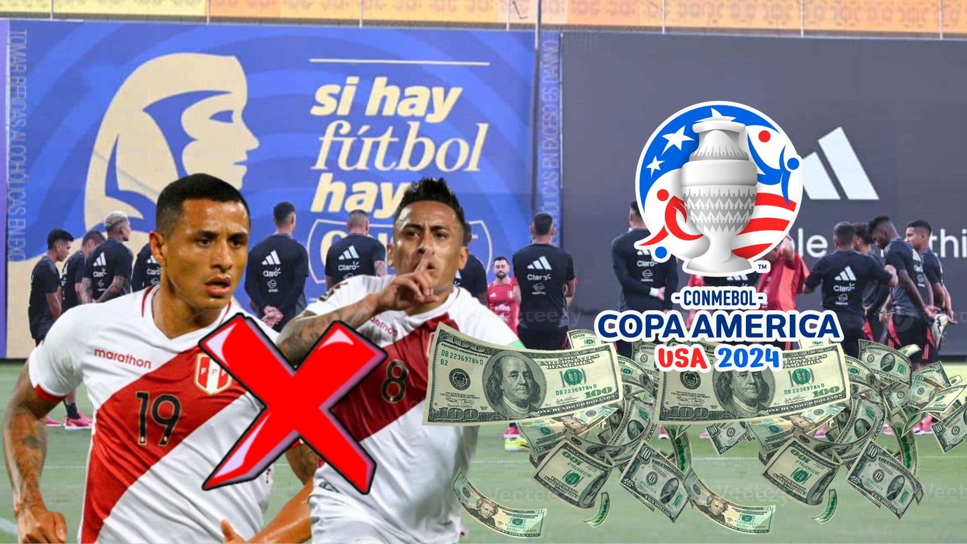 Yoshimar Yotún, Christian Cueva y detras jugadores de la Bicolor en Videna