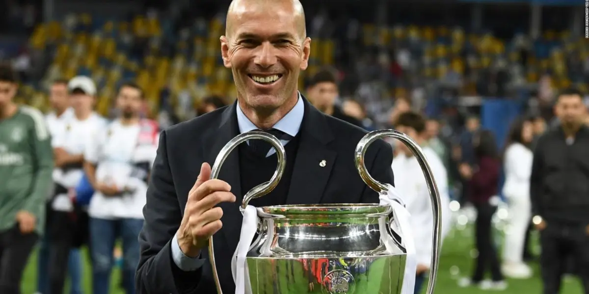 Zinedine Zidane con la Champions League. (Foto: CNN)