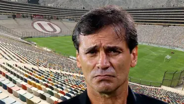 Fabián Bustos como entrenador de Universitario de Deportes. (Foto: Universitario)